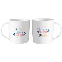 Tazza 350 ml Se non ci metti molto, ti aspetto tutta la vita - 2 unità