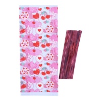 Sacchetti per caramelle di San Valentino 15,2 x 24,1 cm - PME - 20 pz.