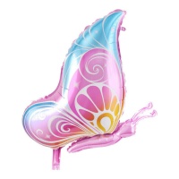 Palloncino a farfalla colorato fantasia 73 cm