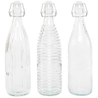Bottiglia da 1000 ml con design trasparente