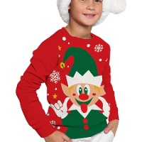 Maglione natalizio per bambini con elfo