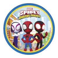 Piatti Spidey 23 cm - 8 pezzi.