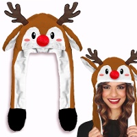 Cappello renna con movimento