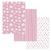 Kit di tela per rilegatura Essential Basics tonalità rosa 32 x 45 cm - Artis decor - 3 unità