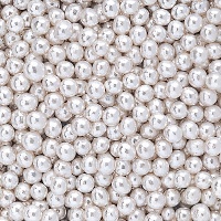 Perle argentate da 4 mm - Dekora - 500 gr