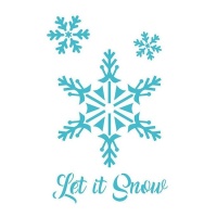 Stencil Let it Snow 20 x 28,5 cm - Artis decor - 1 unità