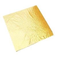 Foglio d'oro commestibile 24 carati 8 x 8 cm - Sugarflair - 1 foglio