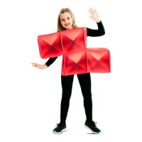 Costume da Tetris rosso per bambini