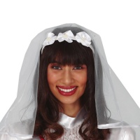 Cerchietto da sposa con velo