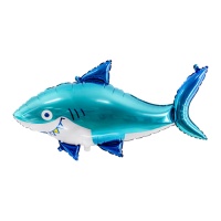 Palloncino XL silhouette squalo da 92 x 48 cm - PartyDeco