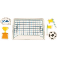 Decorazioni in zucchero 2D per torta a tema calcio - 12 pezzi