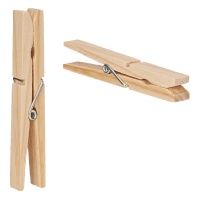 Pinze di legno 9 cm - 24 pezzi.