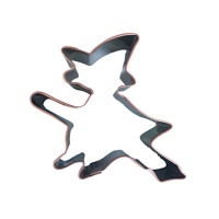 Tagliabiscotti strega con scopa 8,5 x 9,5 cm - Pastkolor