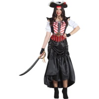 Costume da pirata con gonna regolabile per donna