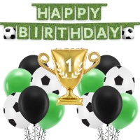Pacchetto decorazioni per festa di calcio - 18 pezzi