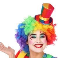 Mini cappello da clown multicolore