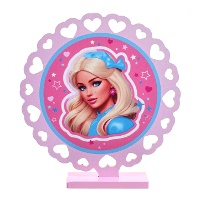 Centrotavola Barbie Girly di 19,5 x 4 x 19 cm