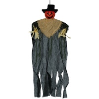 Ciondolo spaventapasseri zucca di 60 cm