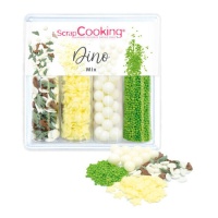 Kit di zuccherini Dino mix 61 gr - Scrapcooking