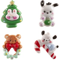 Decorazioni per roscón - cuccioli natalizi 3 a 3,5 cm - Dekora - 50 pezzi