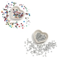 Paillettes circolari di 0,6 cm con glitter - 5 gr