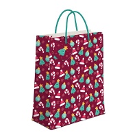 Borsa regalo 60 x 45 x 13 cm rossa con figure - 1 unità