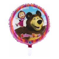 Palloncino rotondo Masha e Orso da 46 cm - Grabo