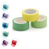 Washi tape tricolore 3 m - 3 unità