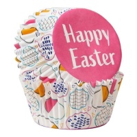 Pirottini per cupcake Happy Easter - Wilton - 75 pz.