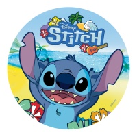 Ostia commestibile di Stitch sulla spiaggia da 20 cm