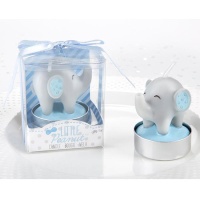 Candela elefante blu