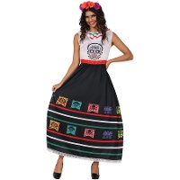 Costume da catrina messicana allegra per donna