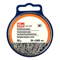 Perni in acciaio temprato 34 x 0,6 mm - Prym - 25 gr