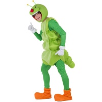 Costume da verme verde per adulti