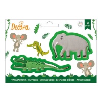 Tagliapasta coccodrillo ed elefante - Decora - 2 unità