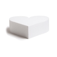 Base a cuore in sughero 20 x 7,5 cm - Decorare