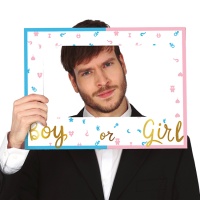 Cornice per photo booth Boy or Girl - 40 x 30 cm