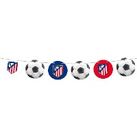 Ghirlanda dell'Atlético de Madrid con stemmi e palloni - 12 pezzi