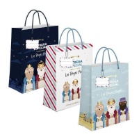 Borsa regalo da 14 x 11,5 x 6,7 cm dei Re Magi d'Oriente - 1 unità