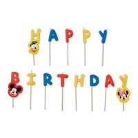 Candele di buon compleanno di Topolino - 13 unità