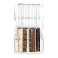 Stampo bastoncini di cioccolato da 20 x 12 cm - Decora - 12 cavità