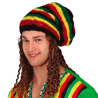 Berretto Rastafari multicolore