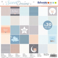 Kit di carta per scrapbooking Sweet Dreams - Artemio - 60 fogli