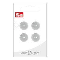 Bottoni grigi da 1,5 cm con due fori - Prym - 4 pz.