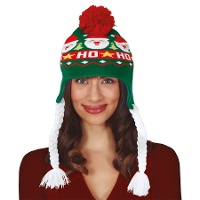 Cappello natalizio di Babbo Natale con trecce