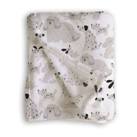 Coperta con cani di 1,50 x 1,25 m