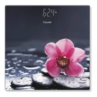 Bilancia digitale con fiore rosa - Beurer GS215