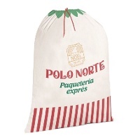 Sacco di regali del Polo Nord 75 x 50 cm
