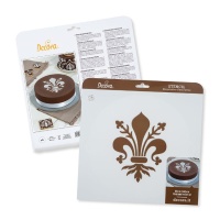 Stencil Fleur de lis grande 25 cm - Decorare