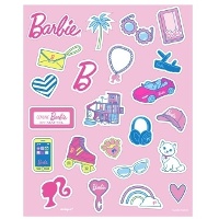 Adesivi Barbie - 4 fogli